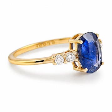 Zonder minimumprijs - Ring - 14 karaat Geel goud - 2.20ct., Nieuw