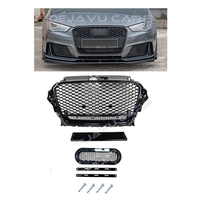 RS3 Quattro Look Front Grill voor Audi A3 8V / S line / S3, Auto diversen, Tuning en Styling, Ophalen of Verzenden