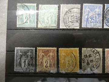 Frankrijk 1877/1898 - Type Sage - Alle types II behalve nr., Gestempeld