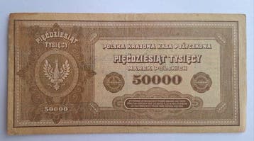 Pologne. - 50.000 Marek 1922 - Pick 33a (Sans prix de
