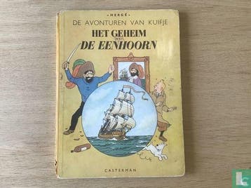 Kuifje - Het geheim van de Eenhoorn - 1946, Boeken, Stripverhalen, Eén stripboek, Verzenden, Gelezen, Remi, Georges.