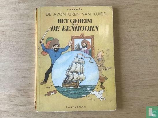 Kuifje - Het geheim van de Eenhoorn - 1946, Boeken, Stripverhalen, Gelezen, Eén stripboek, Verzenden