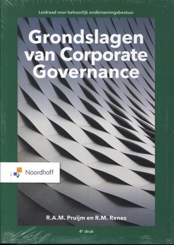 Grondslagen van de corporate governance / Vast Boek, Boeken, Verzenden, Gelezen, R.A.M. Pruijm