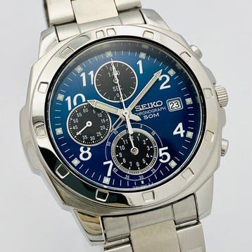 Seiko - Seiko Chronograph Blue Dial 50M - Sans prix de