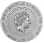 Ghana. 10 Cedis 2023 2 oz Ghana 10 Cedis Silver Bumblebee