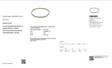 Sans prix de réserve - Bracelet de tennis - 14 carats Or