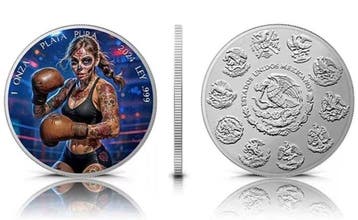 Mexico. 1 Onza 2024 Boxer - Dia de los Muertos , 1 Oz (.999), Postzegels en Munten