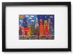 James Rizzi (1950-2011) - Take the train to Harlem