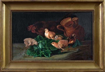 Carlo Ademollo (1824–1911) - Chioccia e i suoi pulcini