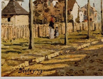 Alfred Sisley (1839-1899) - La Route Vue du Chemin de Sèvres