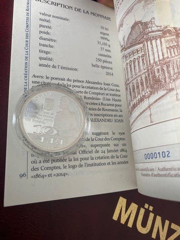 Roumanie. 10 Lei 2014 150 Ani De La Înfiinare Curii De
