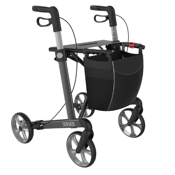 Rehasense Server lichtgewicht rollator STANDARD - Antraciet, Diversen, Rollators, Ophalen of Verzenden