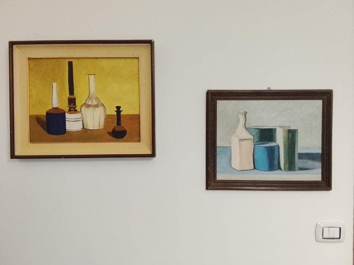 Diego Sestero - OMAGGIO A GIORGIO MORANDI, Antiquités & Art, Art | Peinture | Moderne