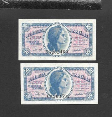 Spanje. - 13 Banknotes - various dates (Zonder minimumprijs), Postzegels en Munten