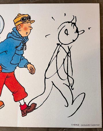 Tintin - 1 Grote PLV De Avonturen van Kuifje - Casterman -, Nieuw