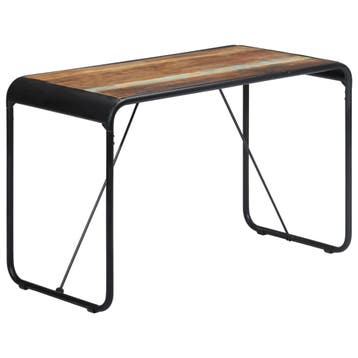 vidaXL Eettafel 118x60x76 cm massief gerecycled hout, Verzenden