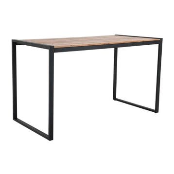 Statafel | Hout/Staal | Acaciahout Blad | Zwart Frame |, Verzenden, Nieuw in verpakking