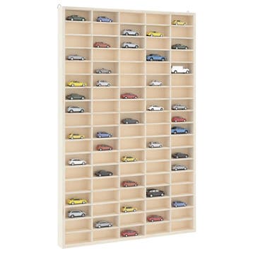vidaXL Houten Verzamelaarsvitrine met 90 Vakken, Verzenden, Nieuw