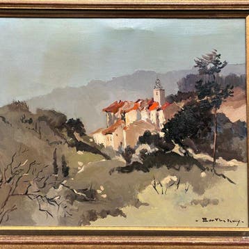 Gérard Barthélémy (1937-2002) - Village provençal (vendu, Antiek en Kunst