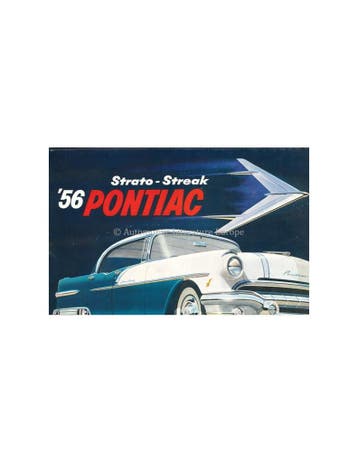 1956 PONTIAC STRATO-STREAK V8 PROGRAMMA BROCHURE ENGELS, Ophalen of Verzenden, Nieuw