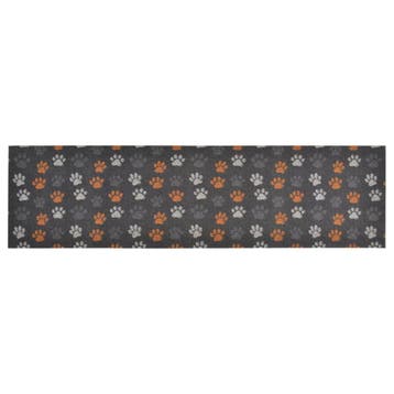 vidaXL Keukenmat wasbaar potenprint 45x150 cm fluweel, Verzenden, Nieuw