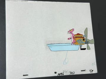 Friz Freleng - Originele animatiecel en tekening van De Roze, Cd's en Dvd's, Nieuw in verpakking