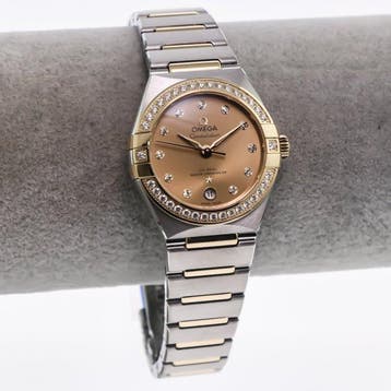 OMEGA - 29 mm, Stainless steel and 18K yellow gold -