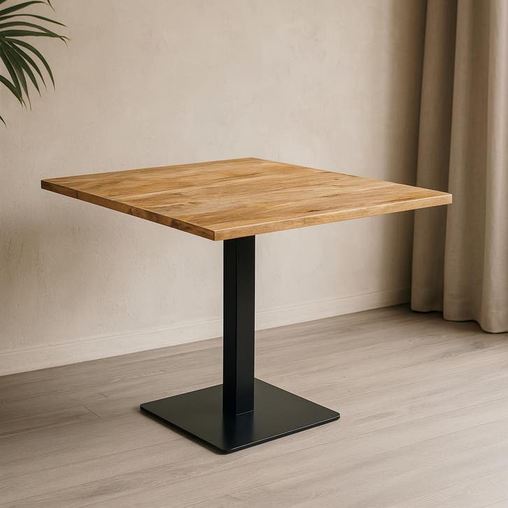 Mangohout Horecatafel Vierkant 100x100 cm, Huis en Inrichting, Tafels | Eettafels, Nieuw, Overige houtsoorten, Vierkant, Verzenden