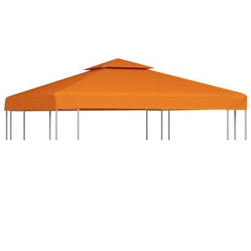 vidaXL Vervangend tentdoek prieel 310 g/m² 3x3 m oranje, Verzenden
