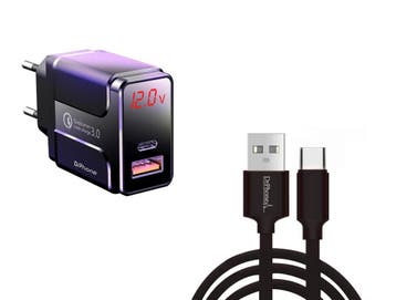 DrPhone HALO5-x-Switch - 18W Lader LED Display - 2 Meter, Verzenden