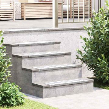 vidaXL Trapmatten 10 st 60 x 18 x 2,5 cm Zilver Aluminium, Verzenden, Nieuw