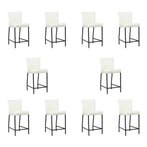 Set van 10 Leren barkrukken Revolt laag - Toledo Bianco, Nieuw, Leer, Ophalen of Verzenden, 90 cm of meer