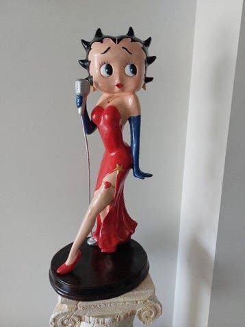 Beeld, 78 cm high beautiful statue Betty Boop red - 78 cm -