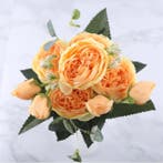 Kunst Boeket - Zijden Rozen Roos Bloemen Luxe Boeketten, Verzenden