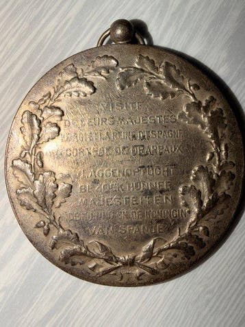 Médaille artistique - Médaille Ville de Bruxelles Visite Roi