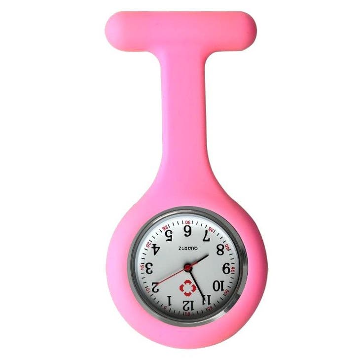 Fako - Verpleegstershorloge - Siliconen Uni - Roze, Bijoux, Sacs & Beauté, Montres | Femmes, Envoi