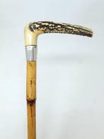 Wandelstok - Met initialen - .925 zilver - Edwardiaanse tijd
