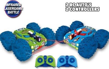 Gear2Play RC KOMBAT MISSION -Lasergame Battle - 2 autos, 2, Verzenden