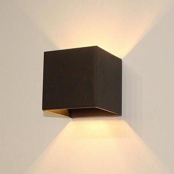 2dekans | Goliving lamp – Wandlamp zwart binnen en buiten –, Huis en Inrichting, Ophalen of Verzenden, Nieuw