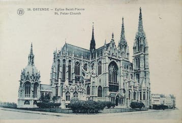 Belgique - Ville et paysages, Ostende - Oostende - Carte