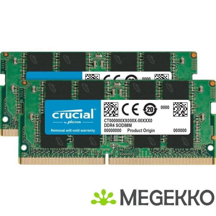 Crucial DDR4 SODIMM 2x8GB 3200, Computers en Software, Overige Computers en Software, Nieuw, Verzenden