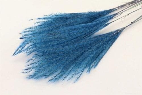 Fluffy Grass Blauw 10st, Huis en Inrichting, Woonaccessoires | Kunstplanten en Kunstbloemen, Nieuw