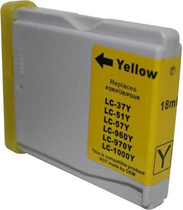 Huis-Merk  BROTHER LC-970Y Yellow 22ml 247Print, Verzenden, Nieuw, Brother