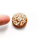 Anciennes Birmanie, États Pyu Agate gravée Perle ronde avec, Antiquités & Art