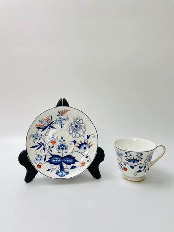 Meissen - Tasse à café (2) - Porcelaine - Tasse à café Blue