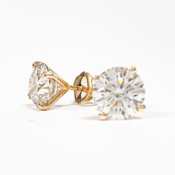 Sans prix de réserve - Boucles doreilles cloutées - 14, Handtassen en Accessoires, Antieke sieraden