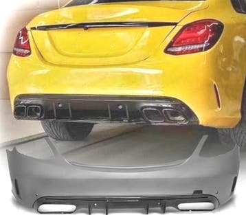 BOUCLIER ARRIÈRE MERCEDES W205 CLASSE C 18-21 LOOK AMG C43 P, Verzenden