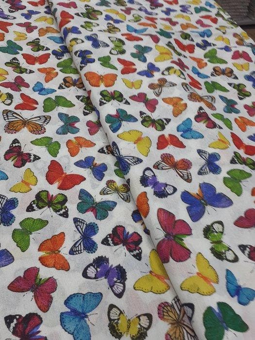 Meubelstof - 5 m - 1.4 m - Farfalla Multicolor, Antiquités & Art, Tapis & Textile