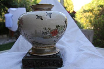 Vaas - Terracotta, Porselein - Japan - Meiji periode