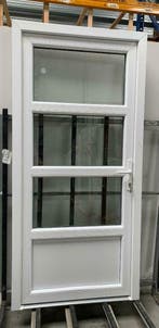 PVC/Kunststof Deur Garage-tuinhuis-chalets-schuur, Kunststof, 80 tot 100 cm, Nieuw, Ophalen of Verzenden